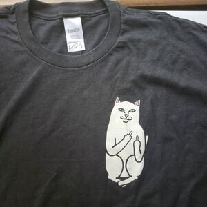 RIPNDIP Men's T-Shirt XL 100% Cotton Black